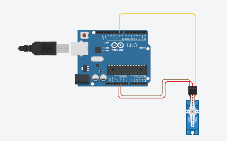 Arduino Servo Motor circuit connection